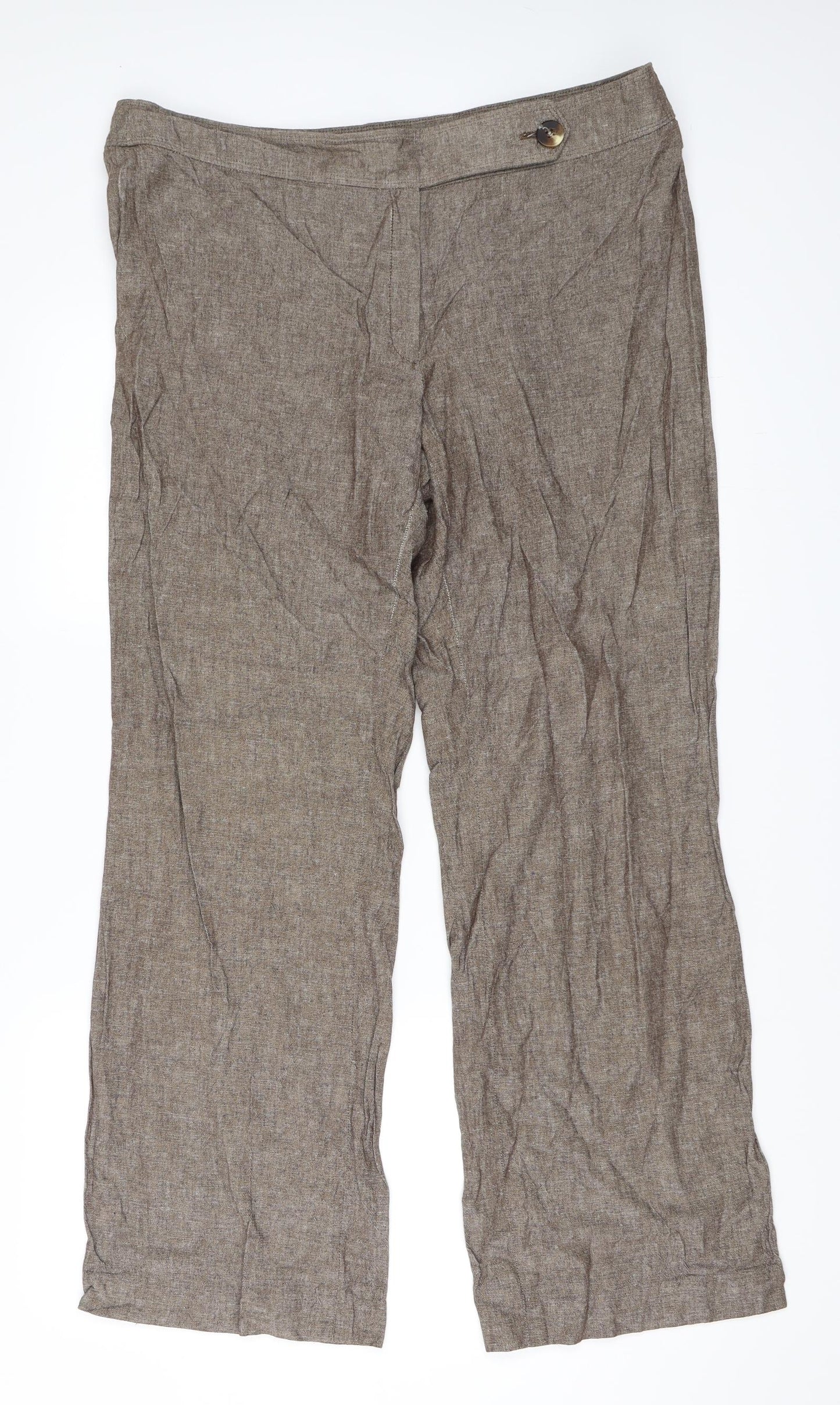 AMARANTO Womens Brown   Trousers  Size 16 L31 in