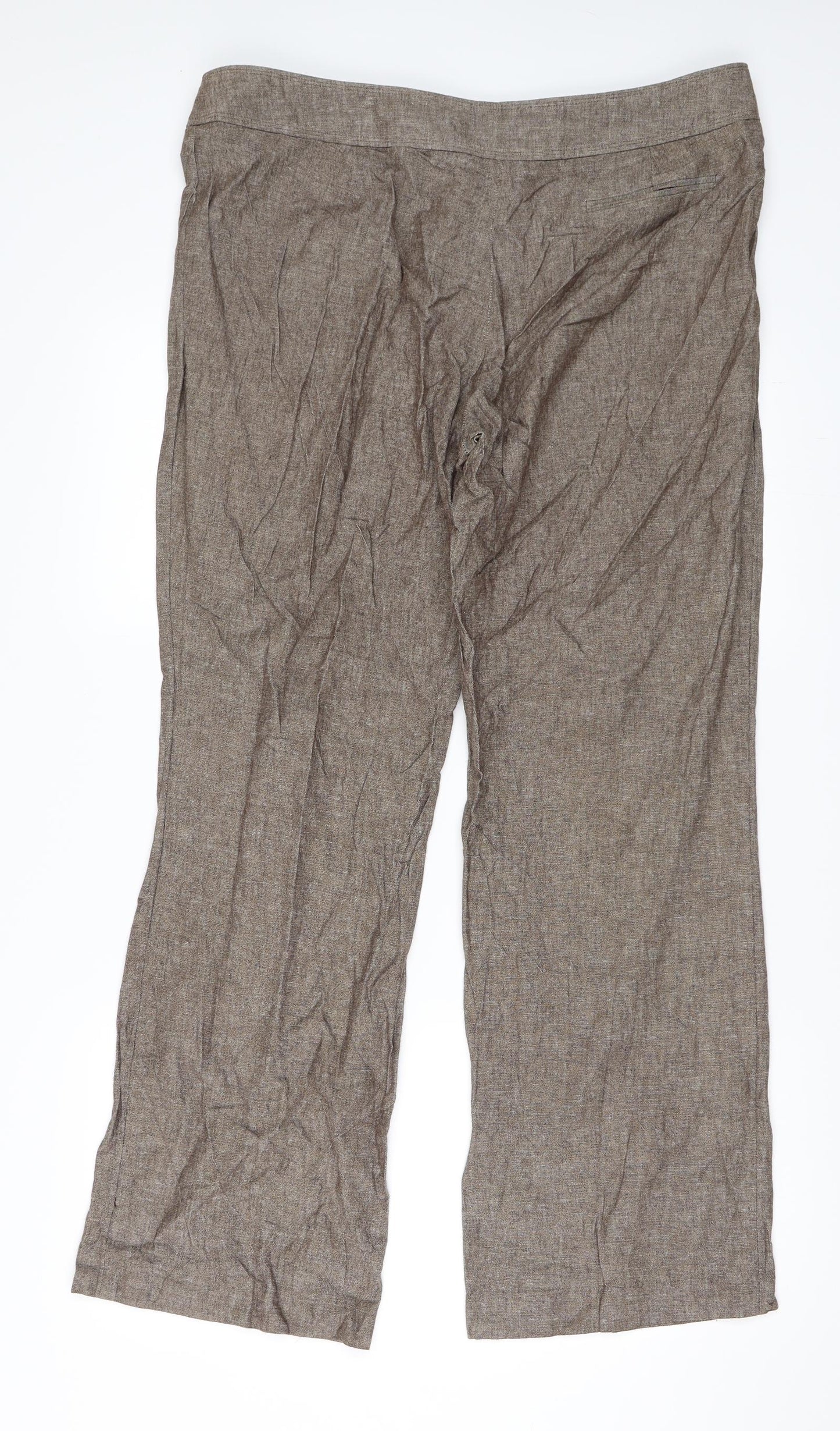 AMARANTO Womens Brown   Trousers  Size 16 L31 in