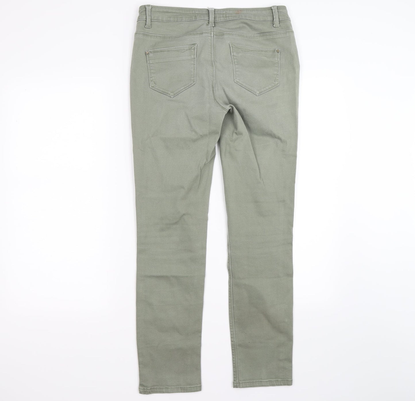 dunned Womens Green  Denim Skinny Jeans Size 10 L27 in