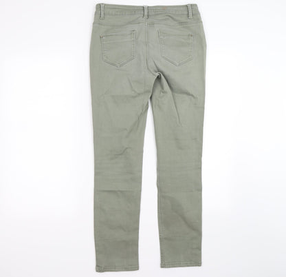 dunned Womens Green  Denim Skinny Jeans Size 10 L27 in