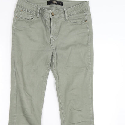 dunned Womens Green  Denim Skinny Jeans Size 10 L27 in