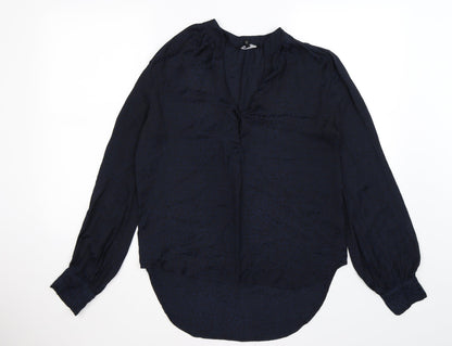 Womens UK Size 10 NEXT Blue Basic Blouse