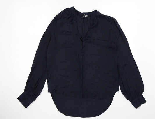 Womens UK Size 10 NEXT Blue Basic Blouse