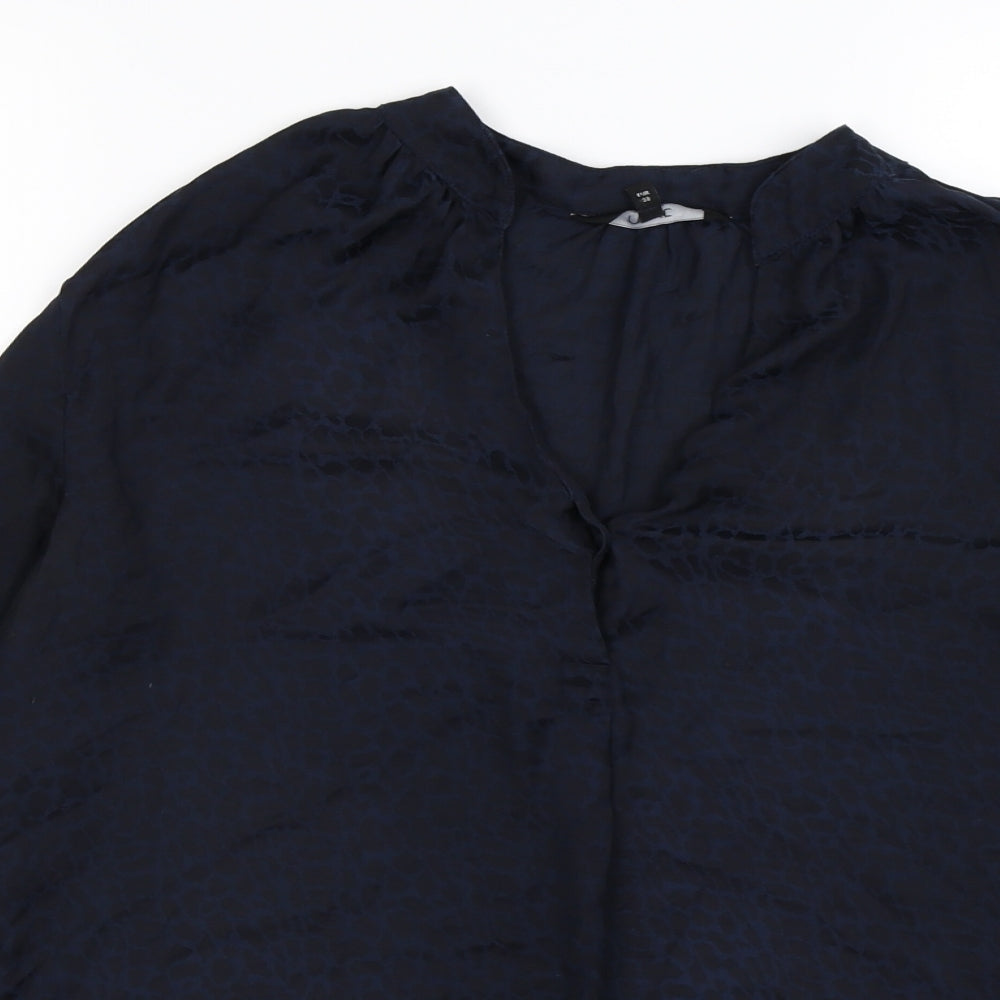 Womens UK Size 10 NEXT Blue Basic Blouse