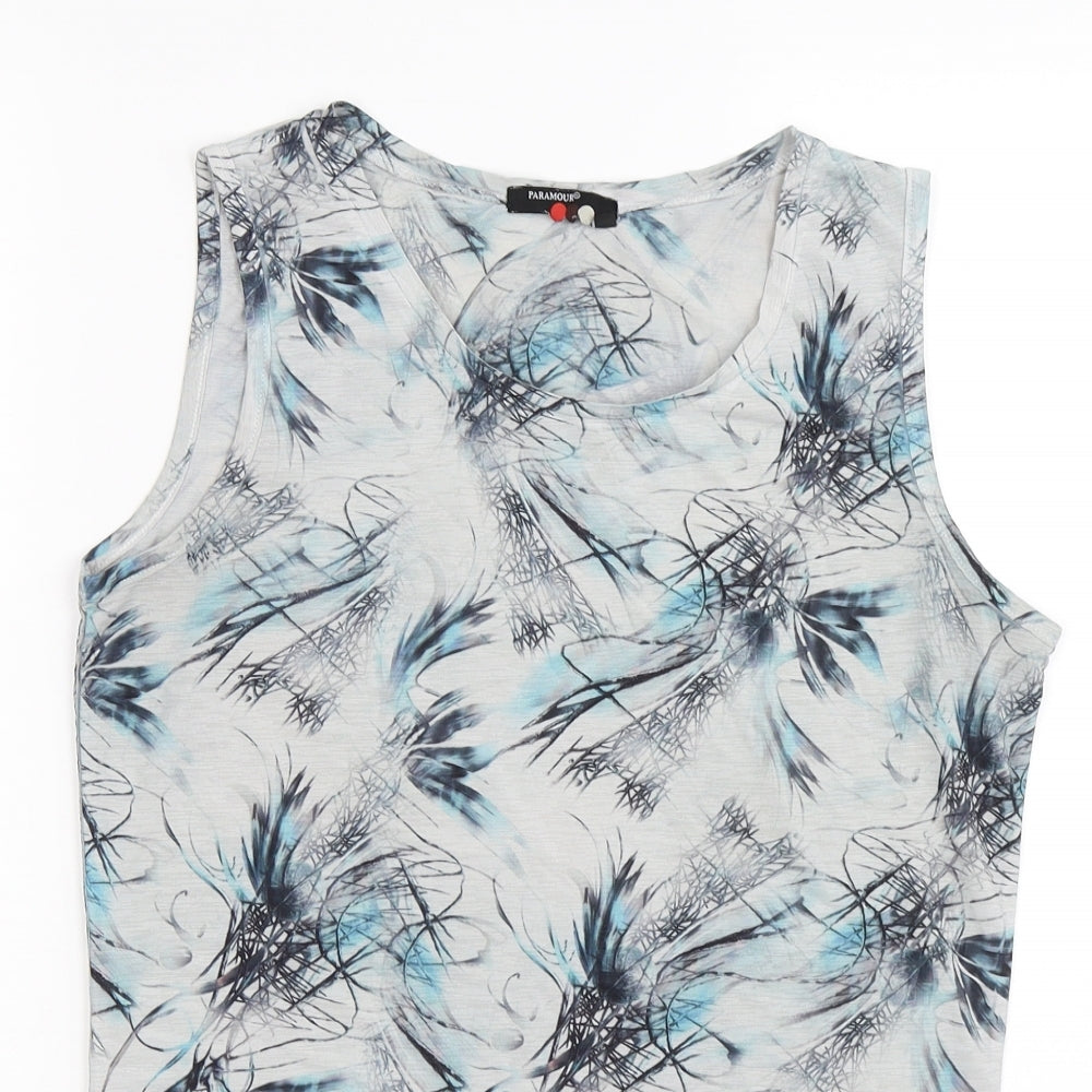 Womens UK Size M paramour Grey Basic Tank
