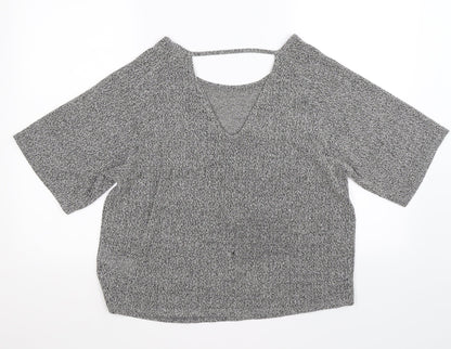 New Look Womens Grey  Knit Pullover Jumper Size 10