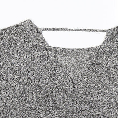 New Look Womens Grey  Knit Pullover Jumper Size 10