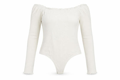Womens UK Size 10 ASOS One-Piece White Bodysuit