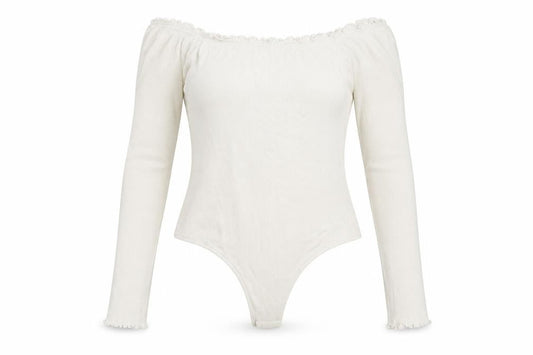 Womens UK Size 10 ASOS One-Piece White Bodysuit