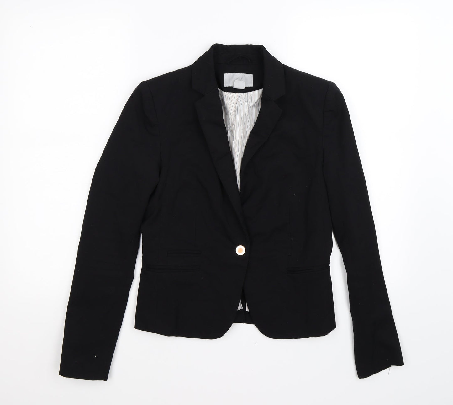 H&M Womens Beige   Jacket Blazer Size 8