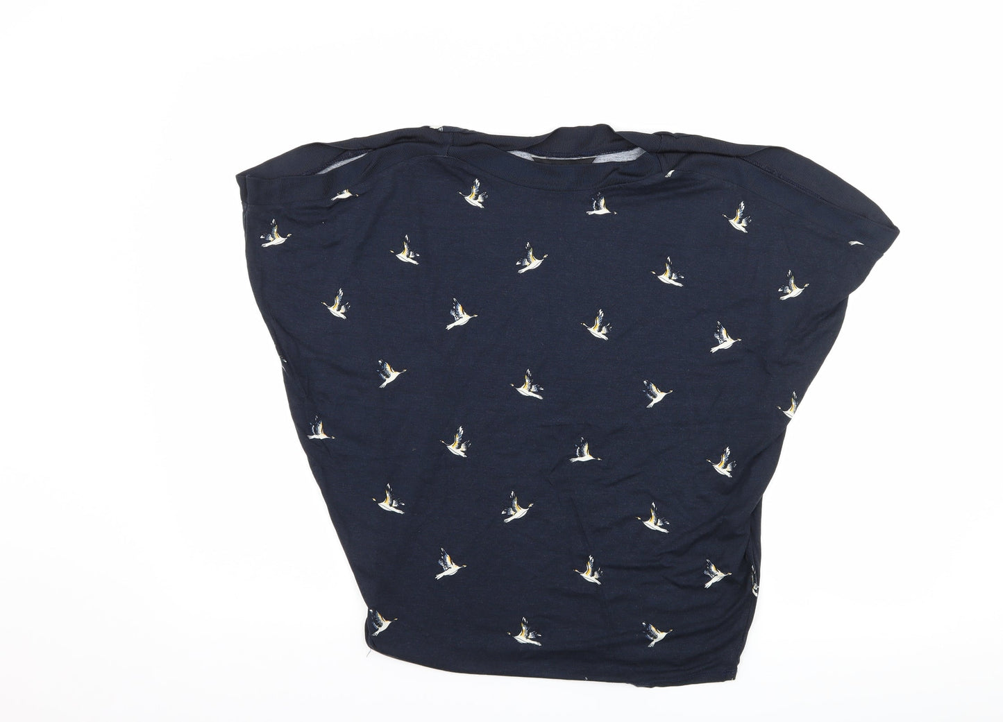 F&F Womens Blue   Basic T-Shirt Size 8  - Bird print