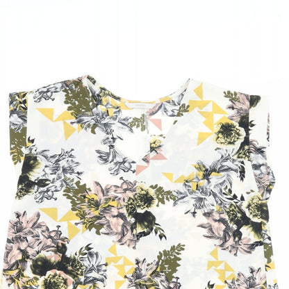 Womens UK Size 8 George Beige Basic T-Shirt