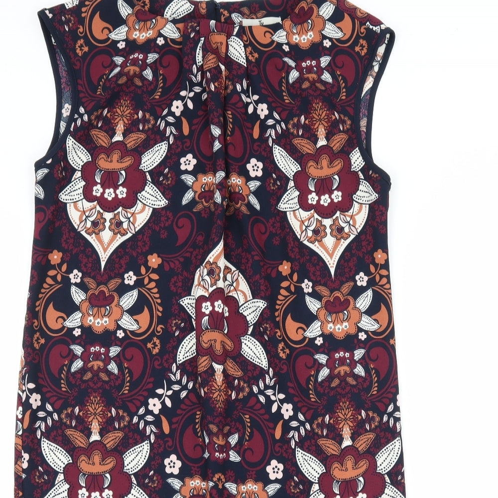 TU Womens Blue Floral  Shift  Size 10