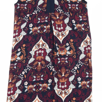 TU Womens Blue Floral  Shift  Size 10