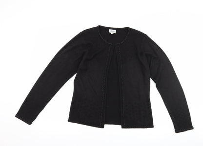 Classics Womens Black   Cardigan Jumper Size S