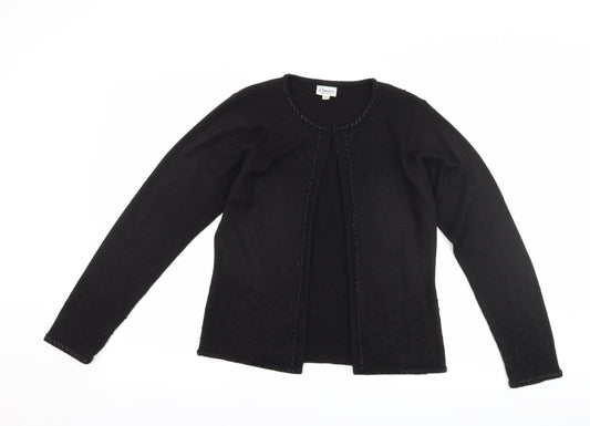 Classics Womens Black   Cardigan Jumper Size S