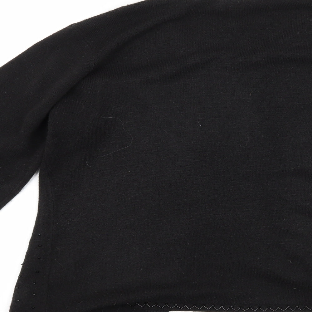 Classics Womens Black   Cardigan Jumper Size S