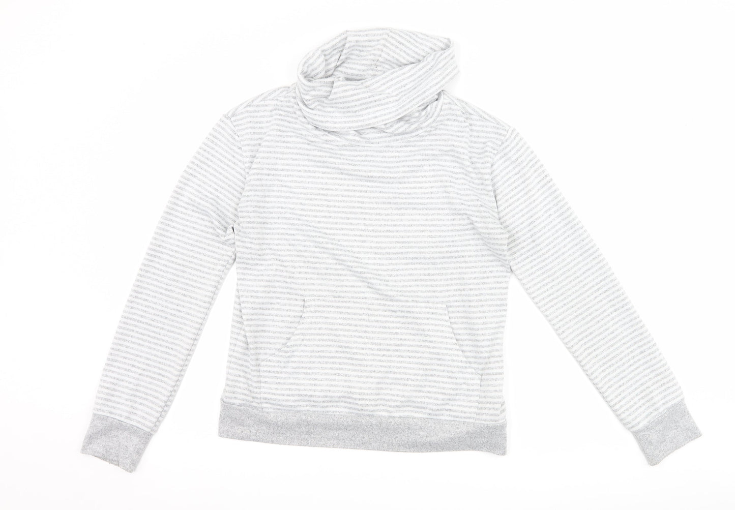 Primark Womens Grey Striped  Pullover Sweatshirt Size XS  - Lounge Wear