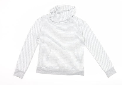 Primark Womens Grey Striped  Pullover Sweatshirt Size XS  - Lounge Wear