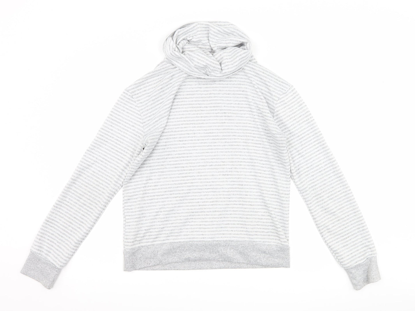 Primark Womens Grey Striped  Pullover Sweatshirt Size XS  - Lounge Wear