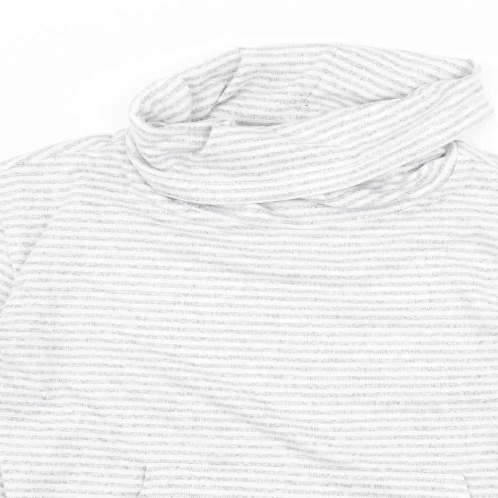 Primark Womens Grey Striped  Pullover Sweatshirt Size XS  - Lounge Wear