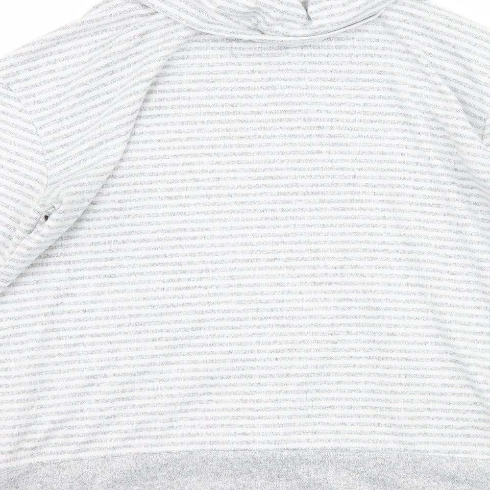 Primark Womens Grey Striped  Pullover Sweatshirt Size XS  - Lounge Wear