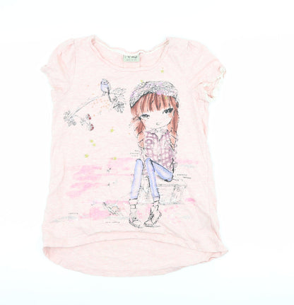 NEXT Girls Pink   Basic T-Shirt Size 11 Years  - girl