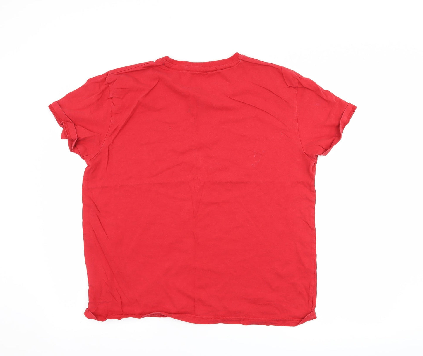 Fred & Boston Mens Red    T-Shirt Size 2XL  - graphic