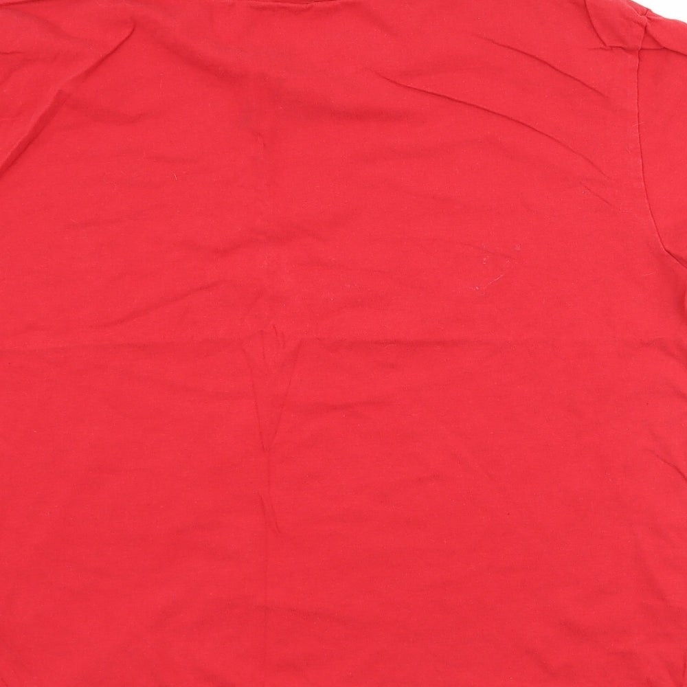 Fred & Boston Mens Red    T-Shirt Size 2XL  - graphic