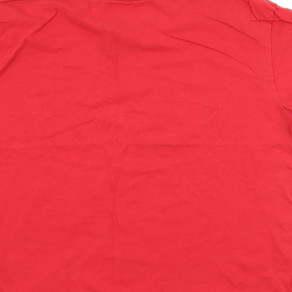 Fred & Boston Mens Red    T-Shirt Size 2XL  - graphic