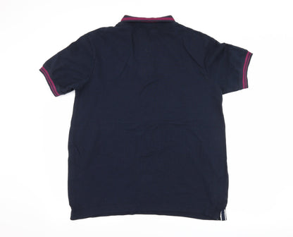 Fred & Boston Mens Blue    Polo Size XL