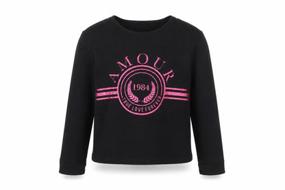 Very Girls Black   Pullover Sweatshirt Size 11 Years  - amour