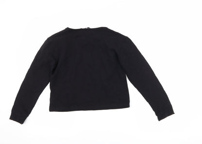 Very Girls Black   Pullover Sweatshirt Size 11 Years  - amour