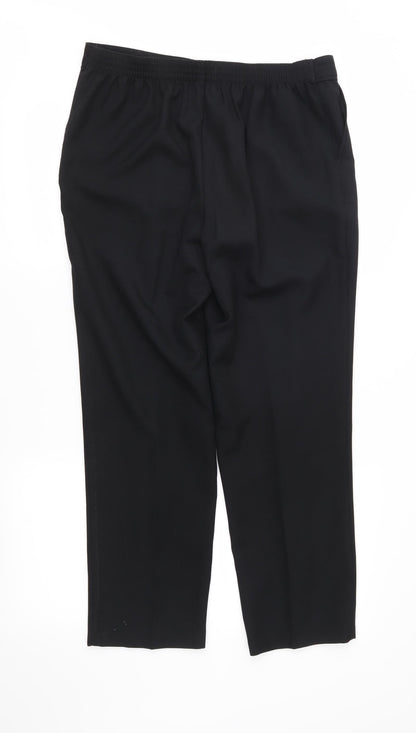 Womens UK Size 12 Marks and Spencer Regular Fit  Black Trousers