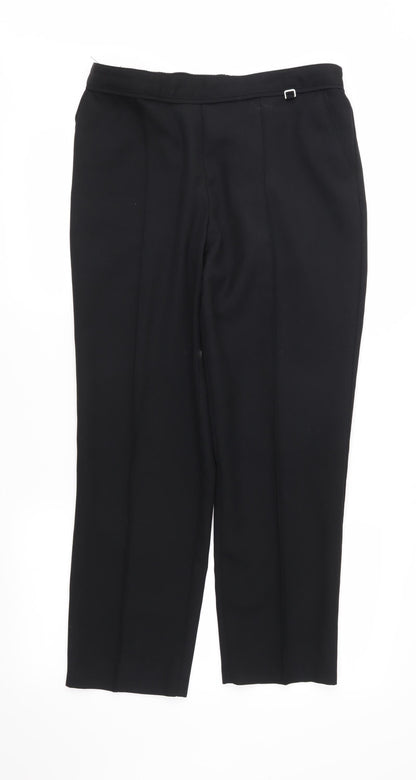 Womens UK Size 12 Marks and Spencer Regular Fit  Black Trousers