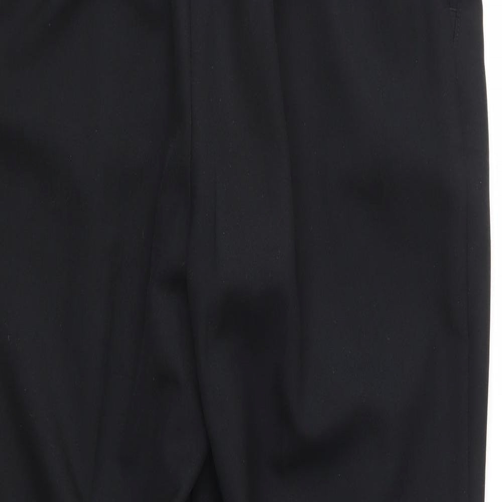 Womens UK Size 12 Marks and Spencer Regular Fit  Black Trousers