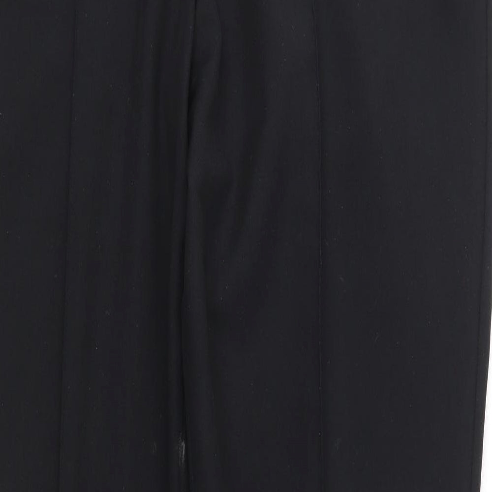 Womens UK Size 12 Marks and Spencer Regular Fit  Black Trousers
