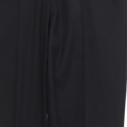 Womens UK Size 12 Marks and Spencer Regular Fit  Black Trousers