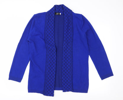 ME Womens Blue  Knit Cardigan Jumper Size M
