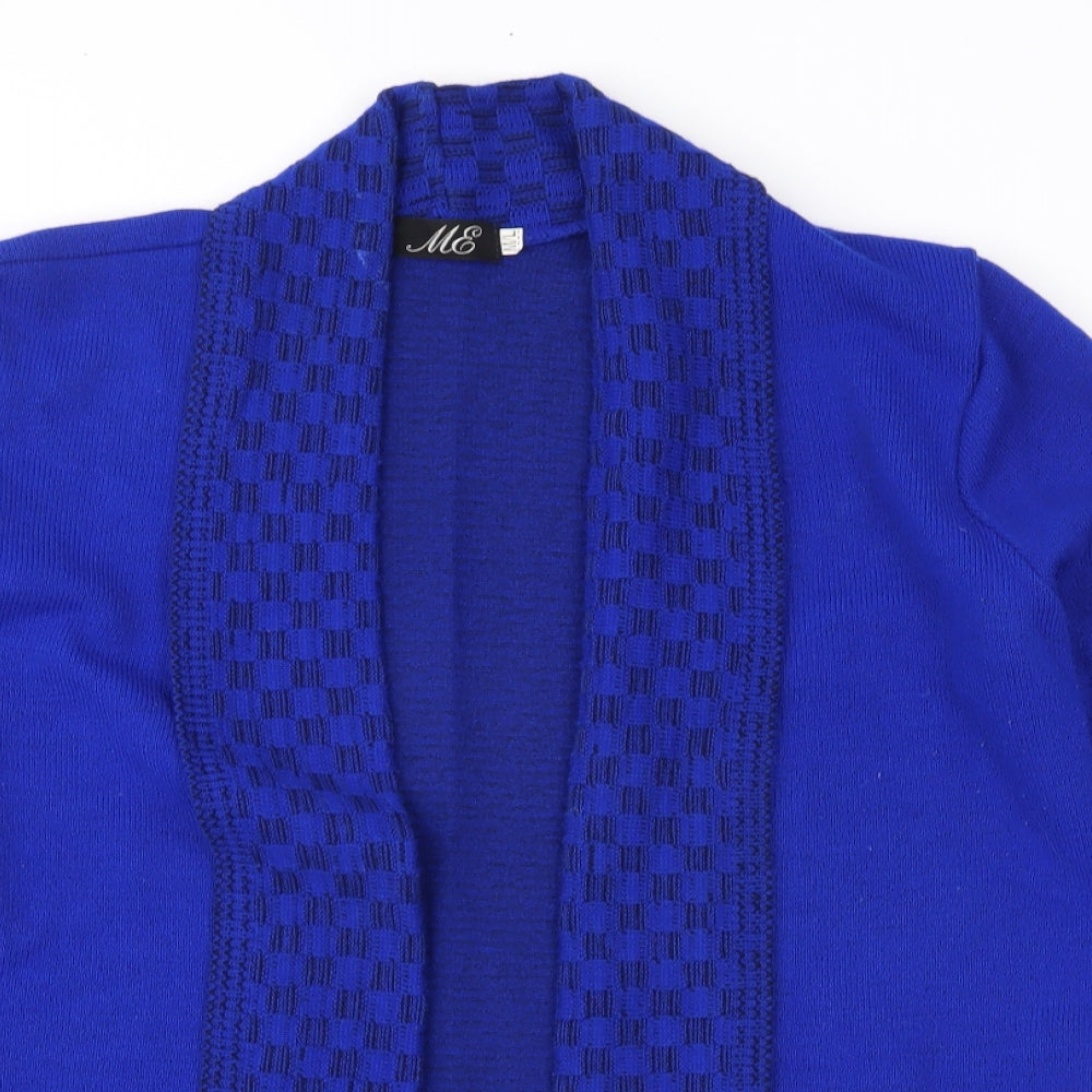 ME Womens Blue  Knit Cardigan Jumper Size M
