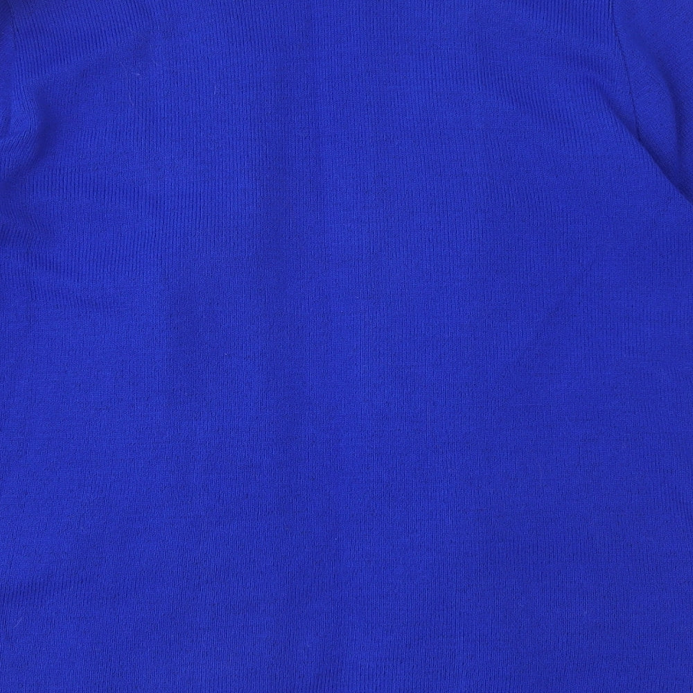 ME Womens Blue  Knit Cardigan Jumper Size M