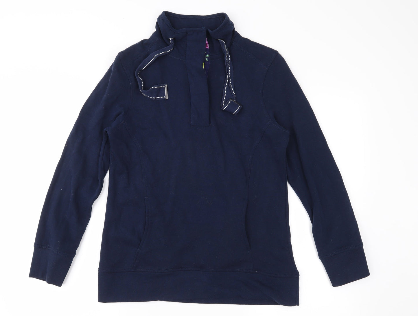 TU Womens Blue  Jersey Jacket  Size 8