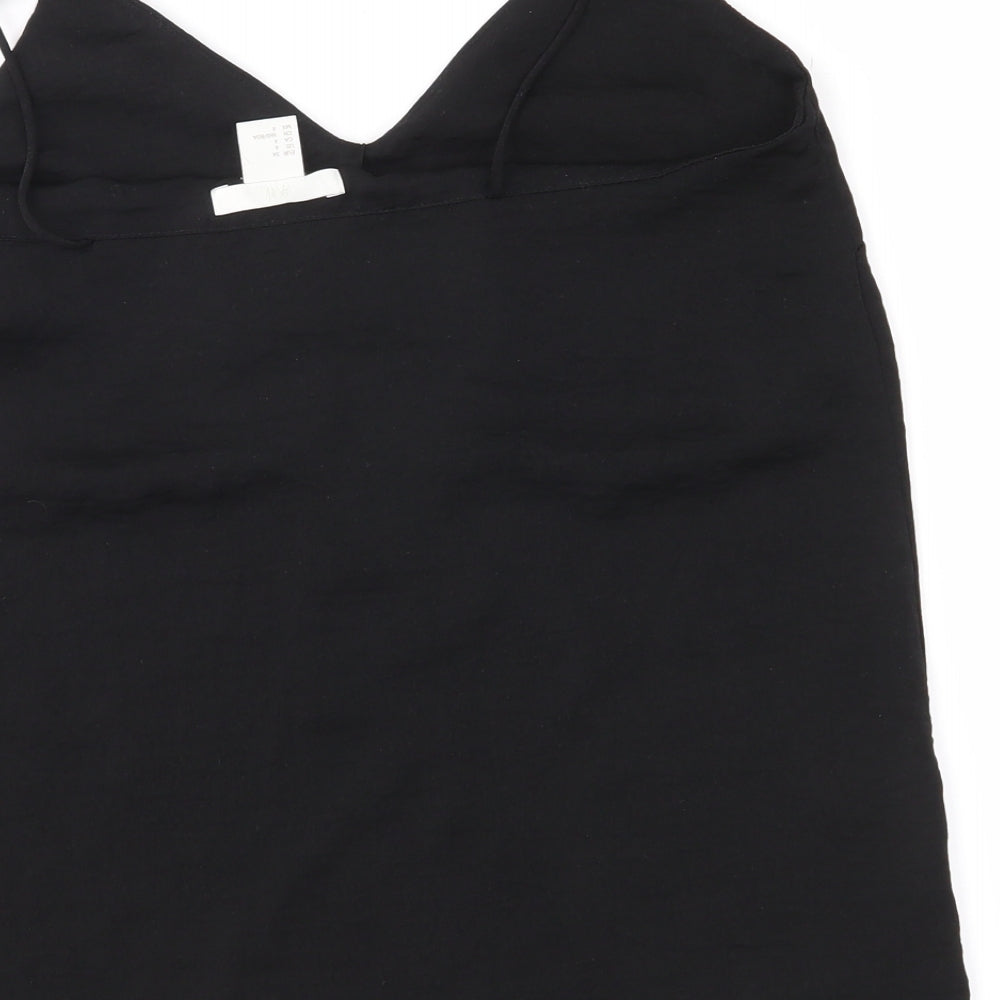 Womens UK Size 6 H&M Black Camisole Blouse