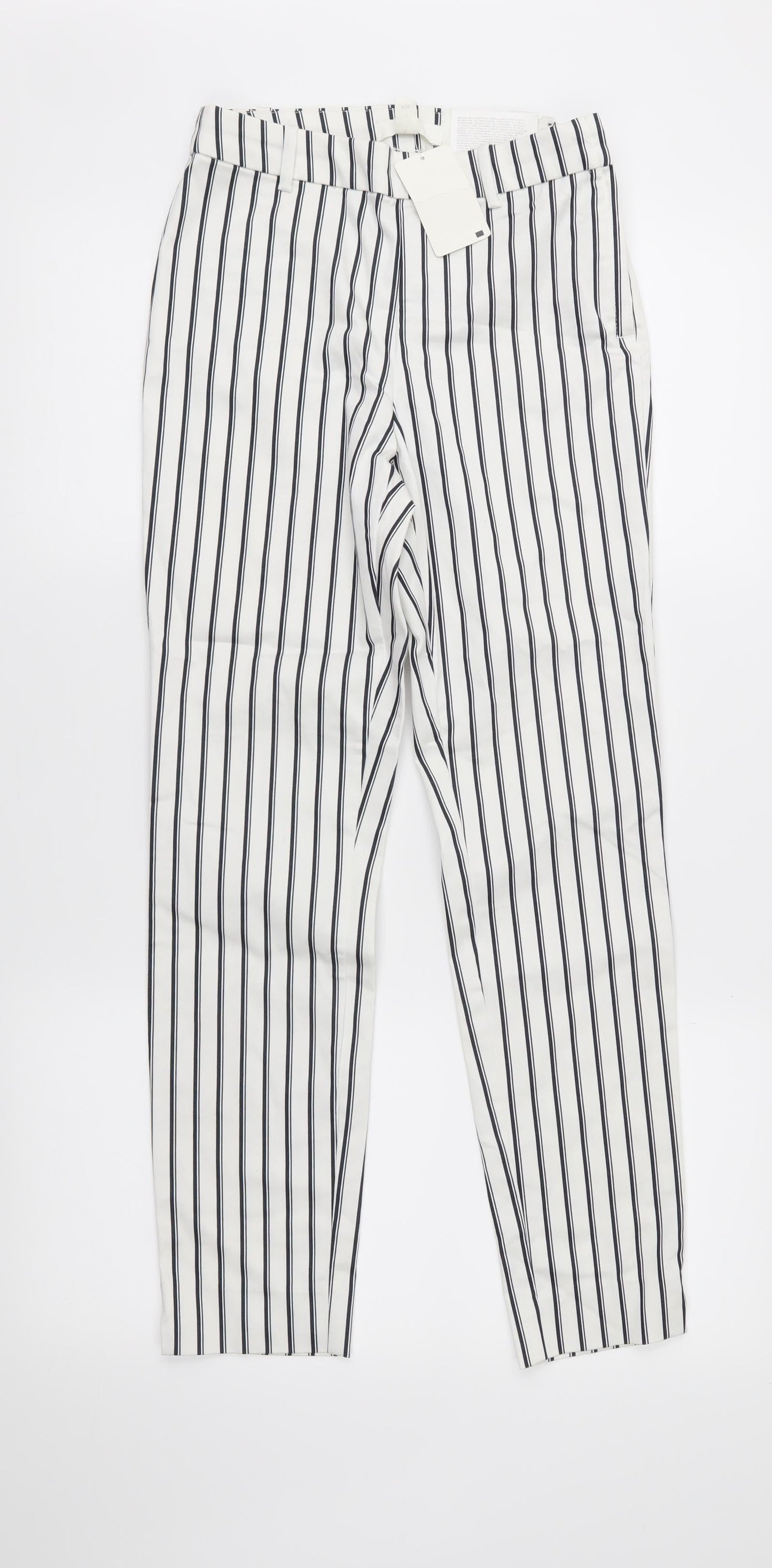 Womens UK Size 6 H&M Regular Fit  White Trousers