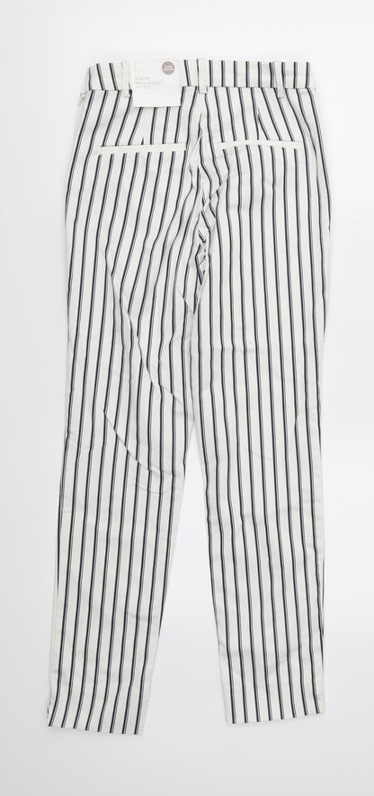 Womens UK Size 6 H&M Regular Fit  White Trousers