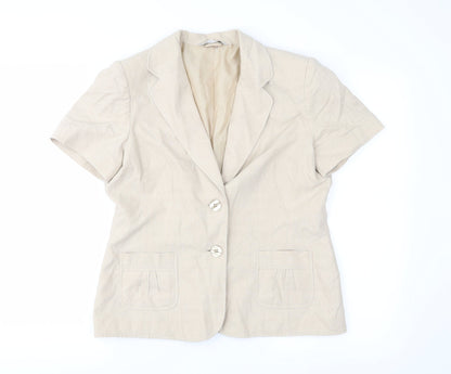 Womens UK Size 12 BHS Beige Jacket