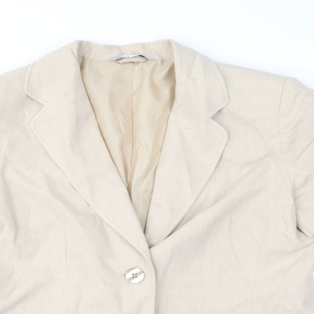 Womens UK Size 12 BHS Beige Jacket