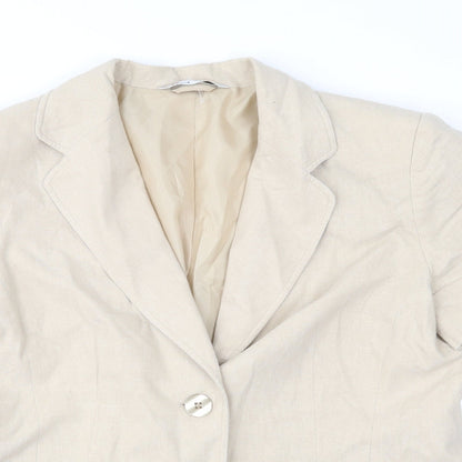 Womens UK Size 12 BHS Beige Jacket