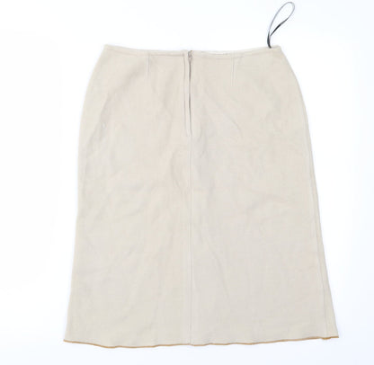 Womens UK Size 8 Topshop Straight & Pencil Flannel Skirt