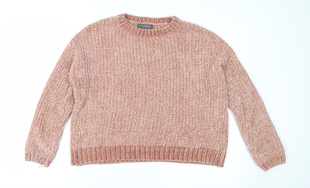 Primark Womens Pink  Knit Pullover Jumper Size XS